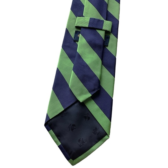 Brooks Brother Makers Silk And Cotton Blend Tie Striped - Picture 4 of 9